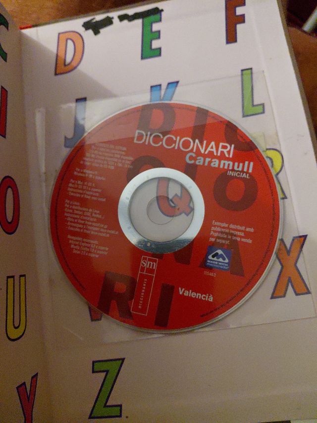Diccionario Valenciano. Caramull inicial