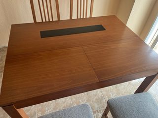 Mesa comedor extensible + 4 sillas