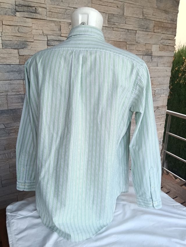 Camisa Ralph Lauren Rayas Verdes y Blancas