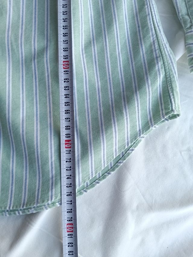 Camisa Ralph Lauren Rayas Verdes y Blancas