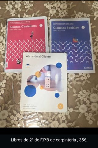 Libros FPB 2° de carpintería , MIGUEL MARMOLEJO.