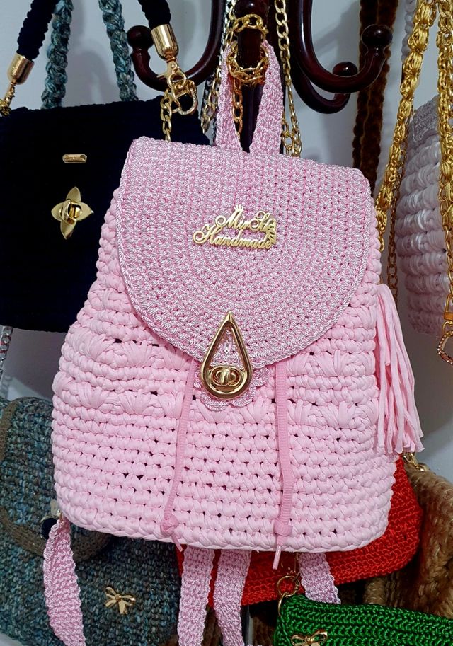 Bolsos artesanales a crochet