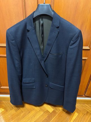 Traje Cortefiel Azul Marino Slim Fit