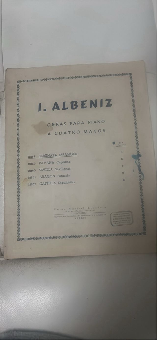 Partituras Piano Antiguas Una Casita en Canadá