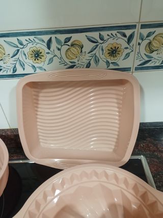 Moldes de silicona para repostería sin estrenar