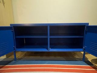 Consola Azul Metálica
