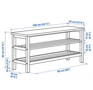 Banco Zapatero Ikea Negro