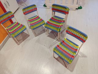 Sillas infantiles de colores