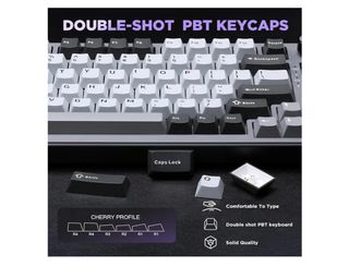 Teclado Mecánico YUNZII B75 Gris/Blanco