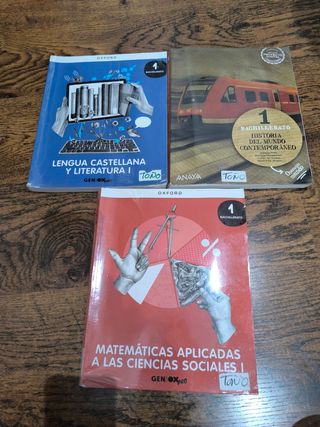 LIBROS DE 1° DE BACHILLER