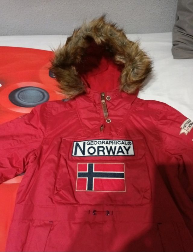 Abrigo Geographical Norway Rojo