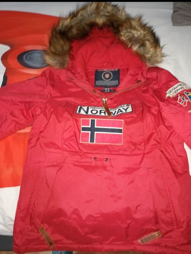 Abrigo Geographical Norway Rojo
