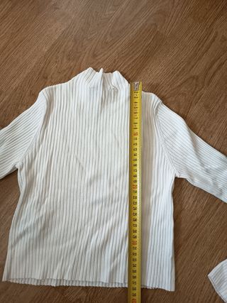 Top Bershka Blanco Talla S