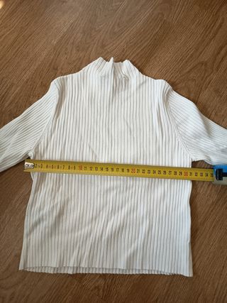 Top Bershka Blanco Talla S