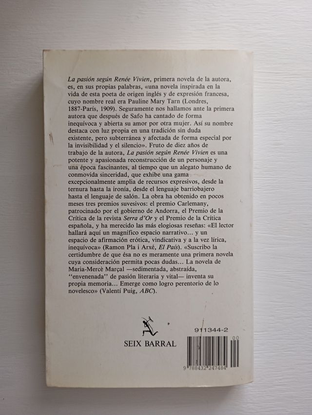La Pasión según Renée Vivien (Spanish Edition)