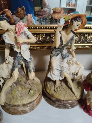 Lote 12 figuras vintage y antiguas