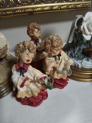 Lote 12 figuras vintage y antiguas