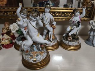 Lote 12 figuras vintage y antiguas