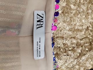 Falda mini lentejuelas multicolor