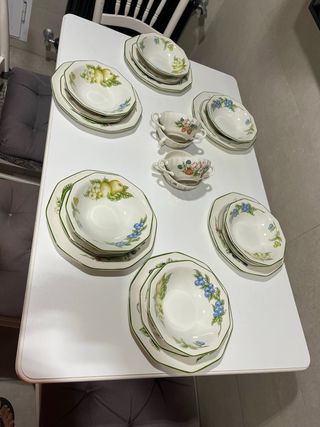 Mesa madera maciza extensible  regalo sillas y tab