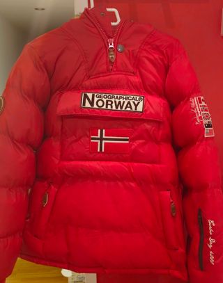 Chaqueta Geographical Norway Roja.  Talla 14