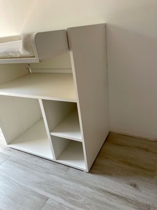 Mueble cambiador / escritorio blanco