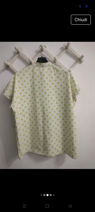 Blusa Maison Olivia pois verdi