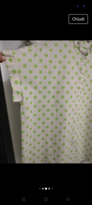 Blusa Maison Olivia pois verdi