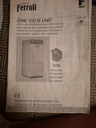 Caldera Ferroli Gasóleo en perfecto estado
