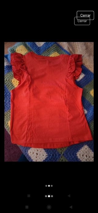 Camiseta Mango Roja Talla M