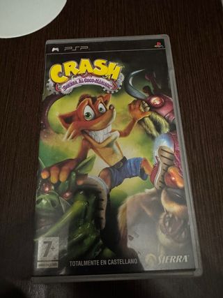 Juego PSP Crash Bandicoot Guerra al Coco-Maniaco