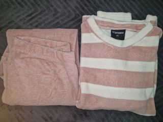 Pijama polar rosa TRAMAS+ talla M