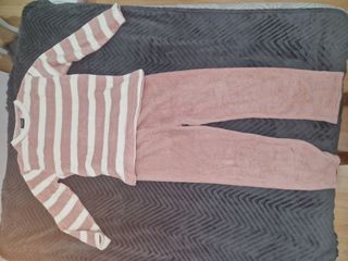 Pijama polar rosa TRAMAS+ talla M