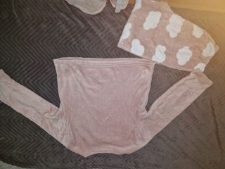 Pijama polar señora nubes y ojos