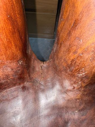 Silla de mano de madera