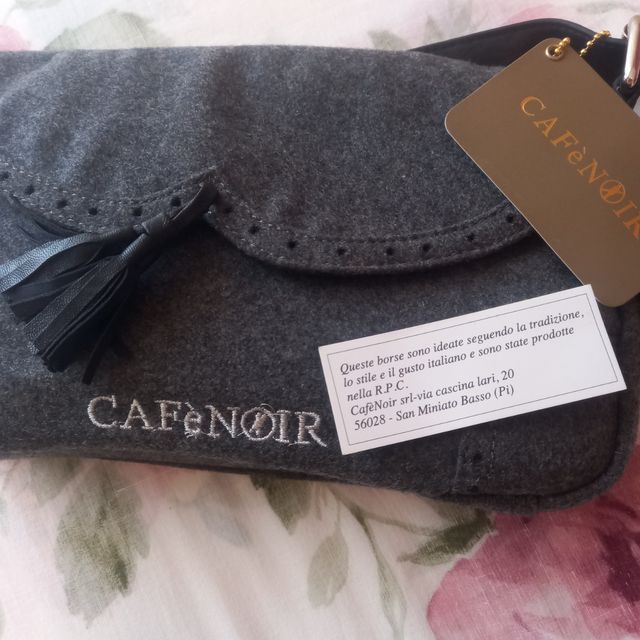 Borsa Cafènoir in feltro grigio