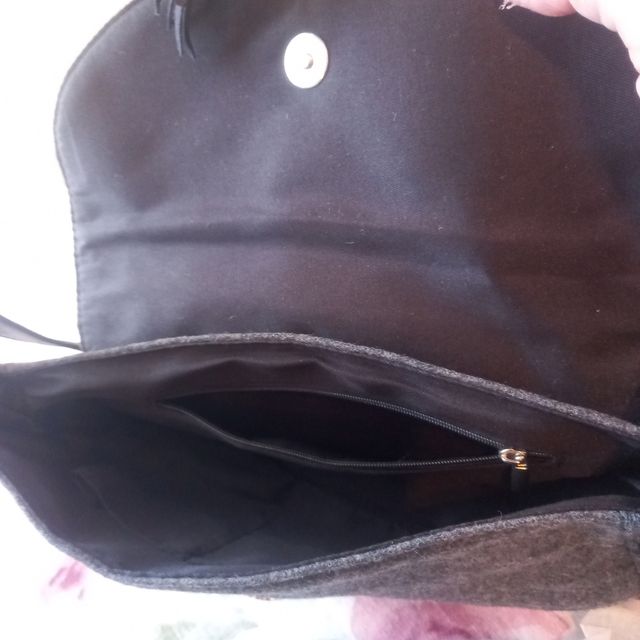 Borsa Cafènoir in feltro grigio