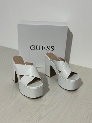 Sandali Guess Tg 40 Bianche