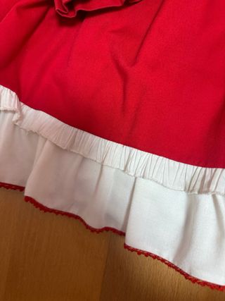 Vestido niña rojo talla 5 años. marca Miranda.