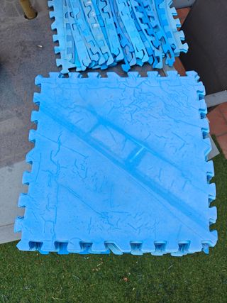 Plaquetas Suelo Goma EVA Azul