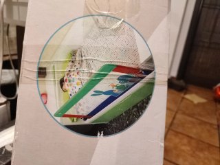 Cuna de viaje y barrera plegable para cama