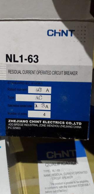 Interruptor Automático CHNT NL1-63