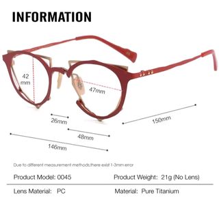 Gafas de diseño Titanio graduadas 