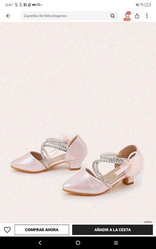 Zapatos de niña elegantes con pedrería número 33

