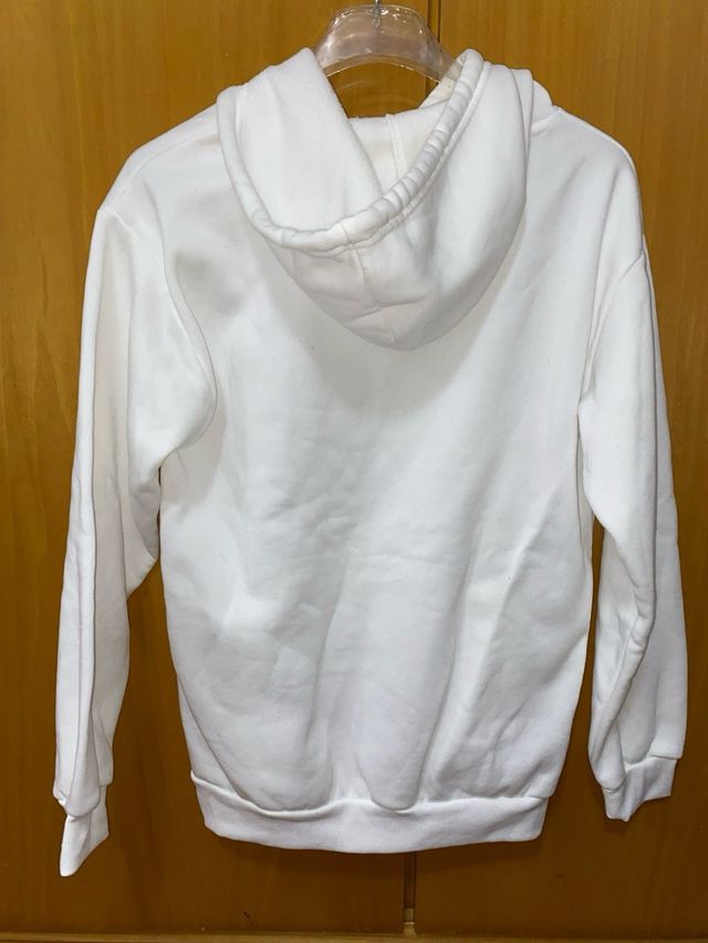 Sudadera Shein Mujer Capucha Afelpada Blanca