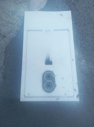 Calderín dé acero inoxidable y calentador