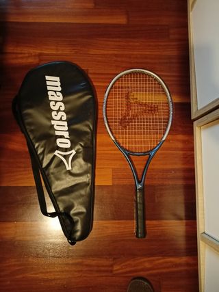 Raqueta de tenis Masspro con funda