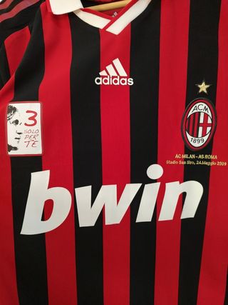 Maglia AC Milan Maldini 2008-2009 Match Issue