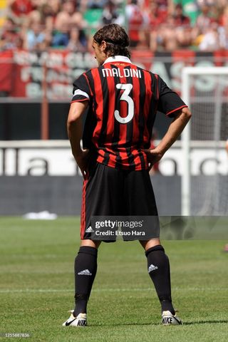 Maglia AC Milan Maldini 2008-2009 Match Issue