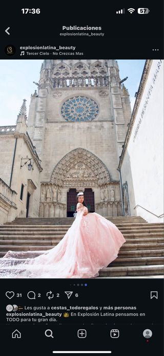Vestido de Quinceañera Rosa